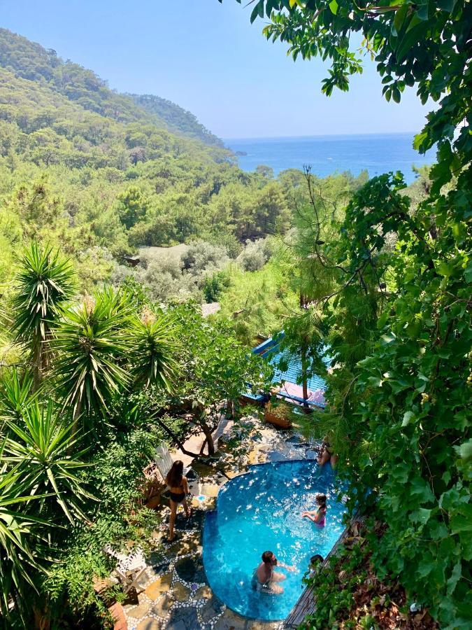 Large Bungalow With Sea View In Kabak Bay, Oeluedeniz Fethiye Exteriör bild